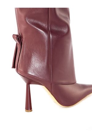 Stivale Ros 31 in pelle bordeaux GIA BORGHINI | ROS318855